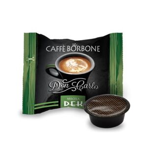 Caffè Borbone Dosettes de café compatibles A Modo Mio, mélange noir, rouge, bleu, or ou décaféiné, 50, 100, 200, 300, 400, 500 pièces 50 Miscela decaffeinato - Publicité