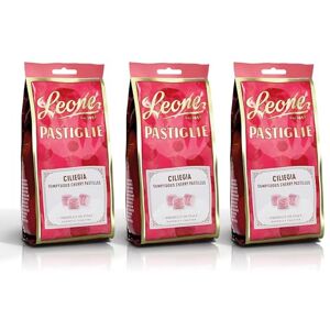 Pastiglie Leone Leone dal 1857 – Sacs Plaquettes Lion Cerise – Bonbons saveurs mélangés sans gluten et végétaliens – 3 x 100 gr - Publicité Pastiglie Leone Leone dal 1857 – Sacs Plaquettes Lion Cerise – Bonbons saveurs mélangés sans gluten et végétaliens – 3 x 100 gr - Publicité
