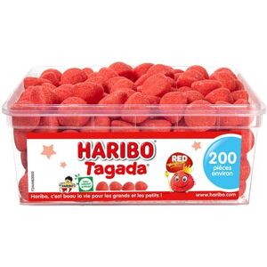 HARIBO Tagada Bonbons Arômatisés à la Fraise Boîte de 200 Bonbons 820 gr (Lot de 1) - Publicité HARIBO Tagada Bonbons Arômatisés à la Fraise Boîte de 200 Bonbons 820 gr (Lot de 1) - Publicité