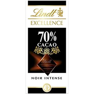 Lindt Excellence Tablette de Chocolat Noir Intense 70% Cacao, 2 x 100g - Publicité Lindt Excellence Tablette de Chocolat Noir Intense 70% Cacao, 2 x 100g - Publicité