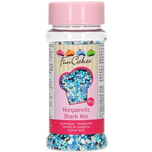 FunCakes Nonpareils Shark Mix Sprinkles pour Gâteau Bon Goût Parfait pour Décoration 80 g G42574 - Publicité FunCakes Nonpareils Shark Mix Sprinkles pour Gâteau Bon Goût Parfait pour Décoration 80 g G42574 - Publicité