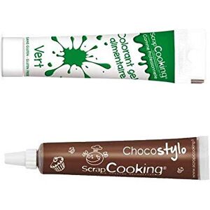 ScrapCooking Stylo chocolat + Gel colorant alimentaire vert - Publicité ScrapCooking Stylo chocolat + Gel colorant alimentaire vert - Publicité