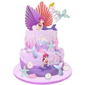 mizikuu Décoration Gâteau Sirene, 23 Pièces Topper Scintillants Anniversaire Fille Cupcake Decoration Réutilisable Cake Topper Sirène pour Fête D'Anniversaire, Mariage,Sirène Thème Parti Décoration - Publicité mizikuu Décoration Gâteau Sirene, 23 Pièces Topper Scintillants Anniversaire Fille Cupcake Decoration Réutilisable Cake Topper Sirène pour Fête D'Anniversaire, Mariage,Sirène Thème Parti Décoration - Publicité