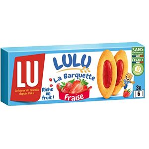 LU La Barquette Barquette Moeulleuse Fourrée à la Fraise Lot de Biscuits Individuels Idéal pour le Goûter des Enfants Sans Colorant et Sans Conservateur 4 Pack de 3 Sachets de 120 g - Publicité LU La Barquette Barquette Moeulleuse Fourrée à la Fraise Lot de Biscuits Individuels Idéal pour le Goûter des Enfants Sans Colorant et Sans Conservateur 4 Pack de 3 Sachets de 120 g - Publicité