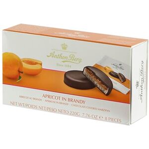 Anthon Berg Abricot au Brandy Massepain Couvert au Chocolat 220g - Publicité Anthon Berg Abricot au Brandy Massepain Couvert au Chocolat 220g - Publicité