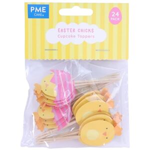 PME Pâques Décorations de Cupcake Poussins, Set de 24 - Publicité PME Pâques Décorations de Cupcake Poussins, Set de 24 - Publicité
