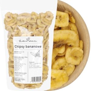 Kuchnia Zdrowia Chips De Banane Naturelles 1 kg – Croquantes, Dorées Et Gourmandes – Idéales Pour Collations, Desserts, Topping Yaourt Et Granola – Sans Conservateurs – - Publicité Kuchnia Zdrowia Chips De Banane Naturelles 1 kg – Croquantes, Dorées Et Gourmandes – Idéales Pour Collations, Desserts, Topping Yaourt Et Granola – Sans Conservateurs – - Publicité