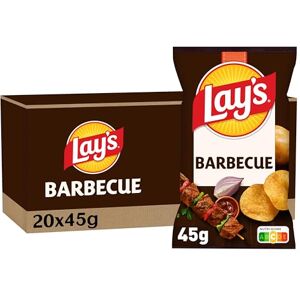 Lay's Chips Barbecue, 45 g Lot de 20 - Publicité Lay's Chips Barbecue, 45 g Lot de 20 - Publicité