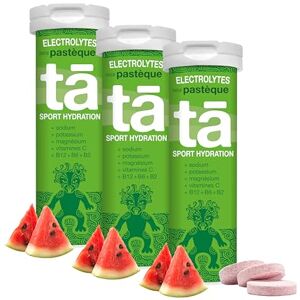 TA ENERGY PACK x3 Tubes Pastilles d'hydration Sels Minéraux Vimines Faibles en calories Réduit les crampes MADE IN FRANCE (Pastèque, x3) - Publicité TA ENERGY PACK x3 Tubes Pastilles d'hydration Sels Minéraux Vimines Faibles en calories Réduit les crampes MADE IN FRANCE (Pastèque, x3) - Publicité