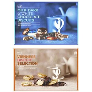 "N/A" Marks and Spencers Assortiment de biscuits au chocolat noir et blanc 450 g Avec Marks et Spencers Assortiment de biscuits viennois au beurre 450 g - Publicité "N/A" Marks and Spencers Assortiment de biscuits au chocolat noir et blanc 450 g Avec Marks et Spencers Assortiment de biscuits viennois au beurre 450 g - Publicité