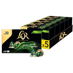 L'OR Espresso Brésil 30 caps x5 (150 caps) - Publicité L'OR Espresso Brésil 30 caps x5 (150 caps) - Publicité