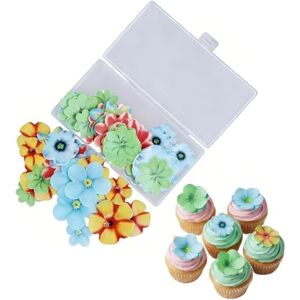 Astralong 90 Pièces Fleurs Comestibles, Cupcake Toppers en Papier de Riz, Décoration de Gâteau Multicolore, Comestibles Toppers Gâteau pour Mariage Anniversaire Fête de Douche de Bébé - Publicité Astralong 90 Pièces Fleurs Comestibles, Cupcake Toppers en Papier de Riz, Décoration de Gâteau Multicolore, Comestibles Toppers Gâteau pour Mariage Anniversaire Fête de Douche de Bébé - Publicité