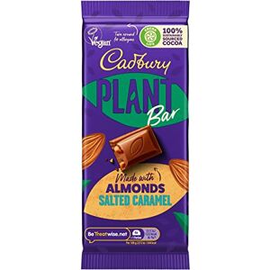 Cadbury Barre végétale, chocolat lisse, à base d'amandes, végétalien, 90 g - Publicité Cadbury Barre végétale, chocolat lisse, à base d'amandes, végétalien, 90 g - Publicité