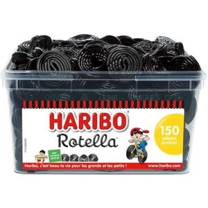 HARIBO Rotella Bonbons Réglisse Sans Colorants Artificiels & Sans Gélatine Boîte De 150 Bonbons - Publicité HARIBO Rotella Bonbons Réglisse Sans Colorants Artificiels & Sans Gélatine Boîte De 150 Bonbons - Publicité