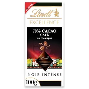 Lindt Tablette EXCELLENCE Noir 70% Cacao & Café du Nicaragua Chocolat Noir, 100g - Publicité Lindt Tablette EXCELLENCE Noir 70% Cacao & Café du Nicaragua Chocolat Noir, 100g - Publicité