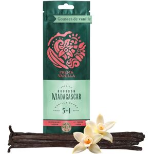PREMA VANILLA MADAGASCAR PREMA VANILLA Gousse de Vanille Bourbon Premium Vanille Gousse Naturelle et Bio 14-18cm Gousse de Vanille Madagascar Gousse Vanille de Qualité Gourmet, 5 Gousses de Vanille plus 1 Offerte - Publicité PREMA VANILLA MADAGASCAR PREMA VANILLA Gousse de Vanille Bourbon Premium Vanille Gousse Naturelle et Bio 14-18cm Gousse de Vanille Madagascar Gousse Vanille de Qualité Gourmet, 5 Gousses de Vanille plus 1 Offerte - Publicité