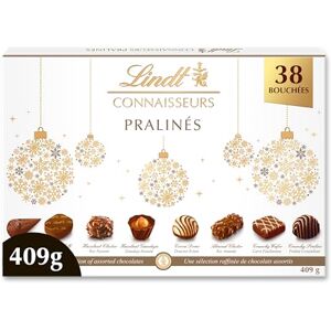 Lindt Boîte CONNAISSEURS Pralinés Assortiment de Chocolats au Lait et Noirs Pralinés Idéal pour Noël, 409g - Publicité Lindt Boîte CONNAISSEURS Pralinés Assortiment de Chocolats au Lait et Noirs Pralinés Idéal pour Noël, 409g - Publicité