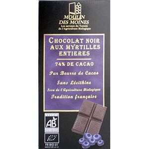 Moulin des Moines CHOCOLAT NOIR AUX MYRTILLE - Publicité Moulin des Moines CHOCOLAT NOIR AUX MYRTILLE - Publicité