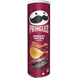 Pringles Smokey Bacon Crisps Boîte de conservation 200 g - Publicité Pringles Smokey Bacon Crisps Boîte de conservation 200 g - Publicité