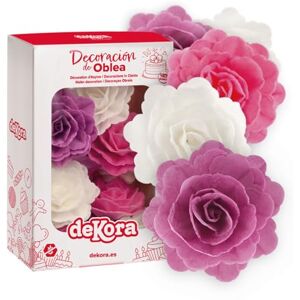 dekora Roses de Printemps en Gaufrette, 15 Fleurs Comestibles pour Gâteaux, 7 cm, sans sucre, sans gluten, sans lactose, couleurs assorties, Décoration Gâteau pour Anniversaire, Mariage, Baptême - Publicité dekora Roses de Printemps en Gaufrette, 15 Fleurs Comestibles pour Gâteaux, 7 cm, sans sucre, sans gluten, sans lactose, couleurs assorties, Décoration Gâteau pour Anniversaire, Mariage, Baptême - Publicité
