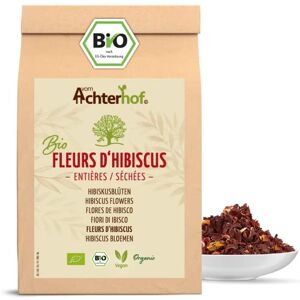 vom-Achterhof Fleurs d'hibiscus bio entièrement séchées 250g goût légèrement acidulé et fruité en qualité bio thé à l'hibiscus doux et aromatique idéal pour les salades, desserts, yaourts vom Achterhof - Publicité vom-Achterhof Fleurs d'hibiscus bio entièrement séchées 250g goût légèrement acidulé et fruité en qualité bio thé à l'hibiscus doux et aromatique idéal pour les salades, desserts, yaourts vom Achterhof - Publicité