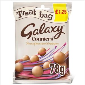 GALAXY Counters Lot de 20 sachets de friandises au chocolat au lait 78 g - Publicité GALAXY Counters Lot de 20 sachets de friandises au chocolat au lait 78 g - Publicité
