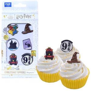 PME Harry Potter Set de 6 Toppers de Cupcakes Comestibles, Poudlard/Hogwarts - Publicité PME Harry Potter Set de 6 Toppers de Cupcakes Comestibles, Poudlard/Hogwarts - Publicité