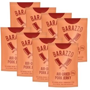 Barazzo Pork Jerky Barbecue 1 kg (2x500g maxi sachet) 100% Viande séchée régionale Premium Beef Jerky/Biltong - Publicité Barazzo Pork Jerky Barbecue 1 kg (2x500g maxi sachet) 100% Viande séchée régionale Premium Beef Jerky/Biltong - Publicité