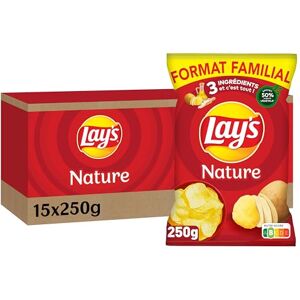 Lay's NATURE Lot de 15x250G - Publicité Lay's NATURE Lot de 15x250G - Publicité