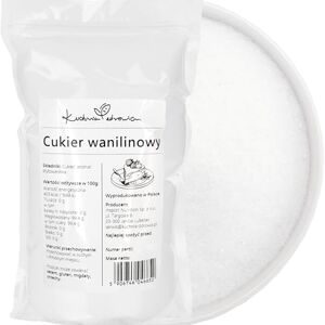 Kuchnia Zdrowia Sucre Vanillé Aromatique 500g Idéal Pour Gâteaux, Biscuits, Crèmes, Desserts, Yaourts, Crêpes, Pancakes Et Pâtisserie Maison - Publicité Kuchnia Zdrowia Sucre Vanillé Aromatique 500g Idéal Pour Gâteaux, Biscuits, Crèmes, Desserts, Yaourts, Crêpes, Pancakes Et Pâtisserie Maison - Publicité
