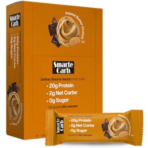 NuGo Smarte Carb Bar, Sugar free Peanut Butter Crunch, 1.76-Ounce Bars (Pack of 12) - Publicité NuGo Smarte Carb Bar, Sugar free Peanut Butter Crunch, 1.76-Ounce Bars (Pack of 12) - Publicité