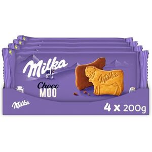 Milka Choco Moo Lot de 4 Sachets de Choco Moo Biscuits Nappés de Chocolat au Lait Format Familial Pratique pour le Goûter Lot de Biscuits Lot de 4x200g - Publicité Milka Choco Moo Lot de 4 Sachets de Choco Moo Biscuits Nappés de Chocolat au Lait Format Familial Pratique pour le Goûter Lot de Biscuits Lot de 4x200g - Publicité