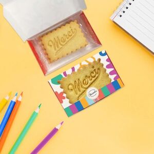 chocodic Boîte de 3 Biscuits Personnalisé Merci Collection Merci Remerciements Maîtresse Maître Atsem Nounou Collègue - Publicité chocodic Boîte de 3 Biscuits Personnalisé Merci Collection Merci Remerciements Maîtresse Maître Atsem Nounou Collègue - Publicité
