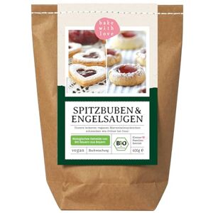 Bake with Love Mélange de biscuits de Noël avec yeux d'ange bio Beignets de hussard avec confiture végétalien farine biologique d'Allemagne - Publicité Bake with Love Mélange de biscuits de Noël avec yeux d'ange bio Beignets de hussard avec confiture végétalien farine biologique d'Allemagne - Publicité