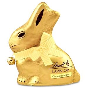 Lindt Moulage LAPIN OR Chocolat Blanc Idéal pour Pâques, 200g - Publicité Lindt Moulage LAPIN OR Chocolat Blanc Idéal pour Pâques, 200g - Publicité