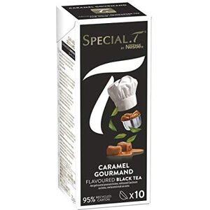 SPECIAL.T by Nestlé Thé noir Caramel Gourmand Boîte de 10 capsules 25g Pack de 12 (120 Capsules ) - Publicité SPECIAL.T by Nestlé Thé noir Caramel Gourmand Boîte de 10 capsules 25g Pack de 12 (120 Capsules ) - Publicité