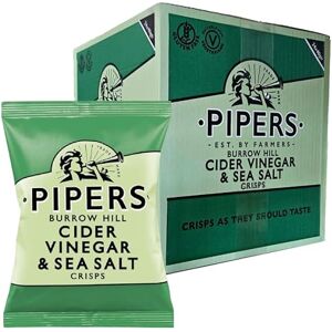 Pipers Cider Vinegar & Sea Salt Crisps 24 Minibags - Publicité Pipers Cider Vinegar & Sea Salt Crisps 24 Minibags - Publicité