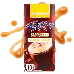 MASSIMO Lot de 160 bâtonnets de café instantané au caramel et au cappuccino 12,5 g Poudre de boisson aromatisée avec poudre de cappuccino soluble au goût caramel - Publicité MASSIMO Lot de 160 bâtonnets de café instantané au caramel et au cappuccino 12,5 g Poudre de boisson aromatisée avec poudre de cappuccino soluble au goût caramel - Publicité