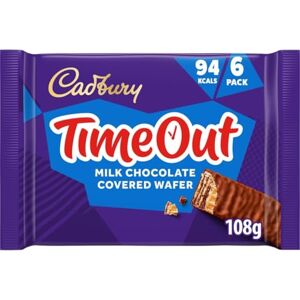 Cadbury Timeout Lot de 6 barres de gaufrette 121,2 g - Publicité Cadbury Timeout Lot de 6 barres de gaufrette 121,2 g - Publicité