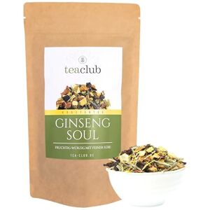 TeaClub Ginseng Soul Infusion en vrac 100 g Thé fruité et épicé Mélange de pomme, citronnelle, betterave rouge, racine de bois sucré, thé herbal de - Publicité TeaClub Ginseng Soul Infusion en vrac 100 g Thé fruité et épicé Mélange de pomme, citronnelle, betterave rouge, racine de bois sucré, thé herbal de - Publicité