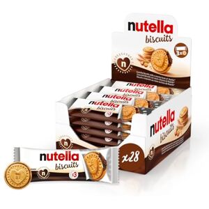Nutella Biscuits Biscuit Croquant et Fourré à la Pâte à Tartiner Format Familial pour le Goûter 28 x 3 x 41,4g - Publicité Nutella Biscuits Biscuit Croquant et Fourré à la Pâte à Tartiner Format Familial pour le Goûter 28 x 3 x 41,4g - Publicité