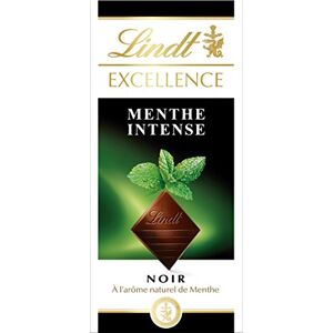Lindt Excellence Noir Menthe Intense 100 g Pack de 20 - Publicité Lindt Excellence Noir Menthe Intense 100 g Pack de 20 - Publicité