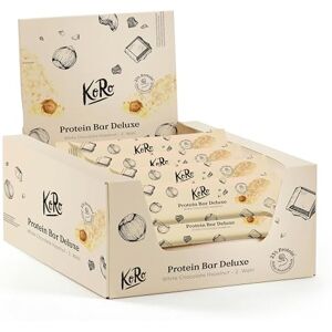 KoRo Barre protéinée Deluxe noisettes chocolat blanc 12 x 55 g – Riche en protéines (23 g/100 g) – Insert à la nosiette et enrobage au chocolat blanc – Sans sucre ajouté, contient des édulcorants* - Publicité KoRo Barre protéinée Deluxe noisettes chocolat blanc 12 x 55 g – Riche en protéines (23 g/100 g) – Insert à la nosiette et enrobage au chocolat blanc – Sans sucre ajouté, contient des édulcorants* - Publicité