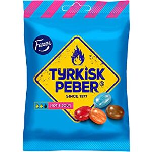 Fazer - Tyrkisk Peber Saveur épicée et acidulée - Salmiakki - Candy - Publicité Fazer - Tyrkisk Peber Saveur épicée et acidulée - Salmiakki - Candy - Publicité