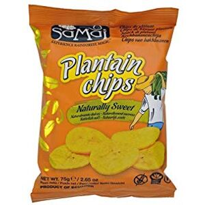 genéric SAMAI Chips Banane Plantain Sucrées 75G Trois Articles - Publicité genéric SAMAI Chips Banane Plantain Sucrées 75G Trois Articles - Publicité