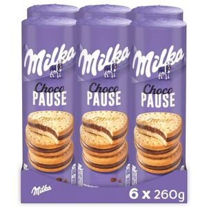 Milka Choco Pause Lot de 6 Rouleaux de Choco Pause Biscuits Fourrés au Chocolat au Lait Biscuits Gourmands et Croustillants Idéal pour le Goûter des Enfants Lot de 6x260g - Publicité Milka Choco Pause Lot de 6 Rouleaux de Choco Pause Biscuits Fourrés au Chocolat au Lait Biscuits Gourmands et Croustillants Idéal pour le Goûter des Enfants Lot de 6x260g - Publicité