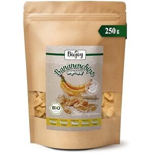 Biojoy Chips de Banane BIO (250 g), séché et entier, sans soufre - Publicité Biojoy Chips de Banane BIO (250 g), séché et entier, sans soufre - Publicité