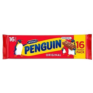 McVitie's McVities Penguin Lot de 16 barres à biscuits au chocolat au lait 393,6 g - Publicité McVitie's McVities Penguin Lot de 16 barres à biscuits au chocolat au lait 393,6 g - Publicité