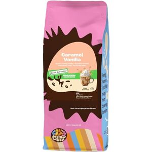 Crazy Cups Café moulu au goût décaféiné, caramel et vanille, en sachet de 284 ml, pour infuser du café chaud aromatisé ou décaféiné - Publicité Crazy Cups Café moulu au goût décaféiné, caramel et vanille, en sachet de 284 ml, pour infuser du café chaud aromatisé ou décaféiné - Publicité