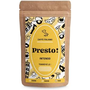 cafe bonnac Café En Grain Presto Caffè Intenso 1kg Mélange Arabica/Robusta Espresso Fort Et Crémeux Goût Italien Intense Torréfaction Artisanale Idéal Machine À Café Grain - Publicité cafe bonnac Café En Grain Presto Caffè Intenso 1kg Mélange Arabica/Robusta Espresso Fort Et Crémeux Goût Italien Intense Torréfaction Artisanale Idéal Machine À Café Grain - Publicité